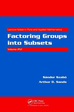 portada Factoring Groups Into Subsets (en Inglés)