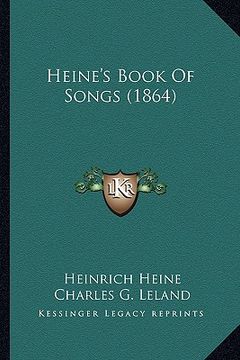 portada heine's book of songs (1864) (en Inglés)