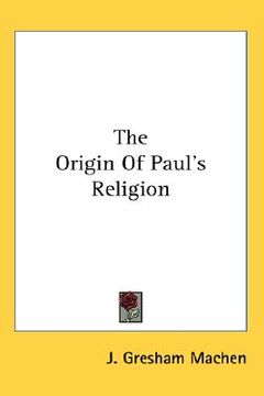 portada the origin of paul's religion (in English)