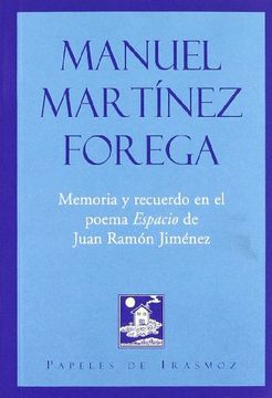 portada Memoria y recuerdo en el poema "Espacio" de Juan Ramón Jiménez