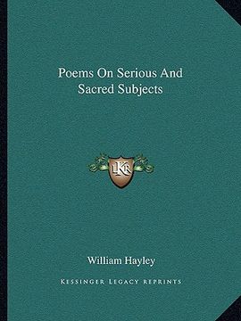 portada poems on serious and sacred subjects