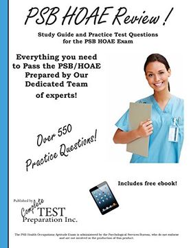 portada PSB HOAE Review!: Complete Health Occupations Aptitude Test Study Guide and Practice Test Questions