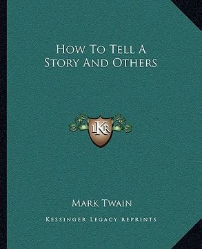 portada how to tell a story and others (en Inglés)