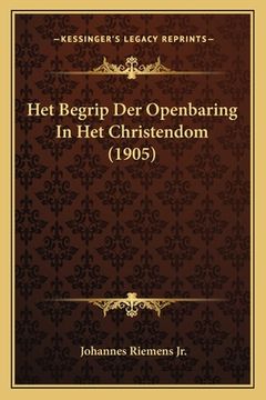 portada Het Begrip Der Openbaring In Het Christendom (1905)