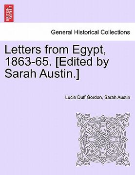 portada letters from egypt, 1863-65. [edited by sarah austin.] (en Inglés)
