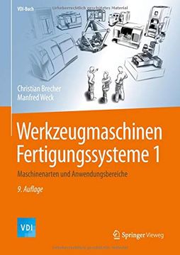 portada Werkzeugmaschinen Fertigungssysteme 1: Maschinenarten und Anwendungsbereiche (Vdi-Buch) (en Alemán)