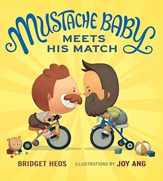 portada Mustache Baby Meets His Match (board book)