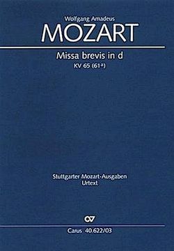 portada Missa Brevis in d (Klavierauszug) (in Latin)