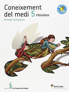 portada CONEIXEMENT DEL MEDI 5 PRIMARIA ELS CAMINS DEL SABER (en Catalá)