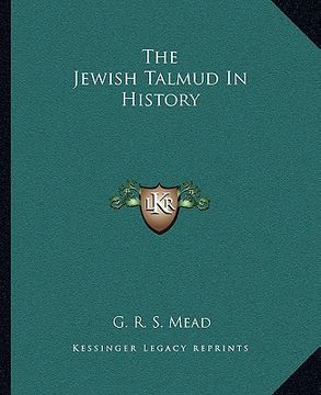 portada the jewish talmud in history (en Inglés)