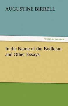 portada in the name of the bodleian and other essays