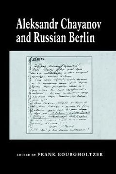 portada aleksandr chayanov and russian berlin (in English)