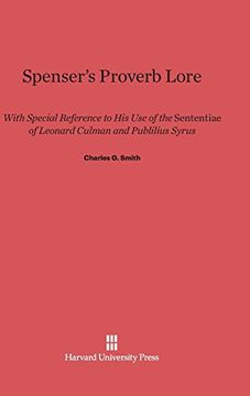 portada Spenser's Proverb Lore (en Inglés)