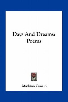 portada days and dreams: poems (en Inglés)