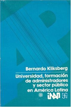 portada Universidad, Formación de Administradores y Sector Público en América Latina (in Spanish)