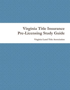 portada Virginia Title Insurance PreLicensing Study Guide (en Inglés)