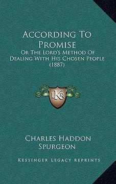 portada according to promise: or the lord's method of dealing with his chosen people (1887)