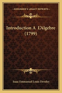 portada Introduction A L'Algebre (1799) (en Francés)