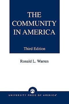 portada the community in america (in English)
