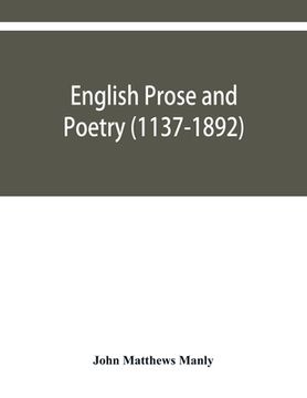 portada English prose and poetry (1137-1892) (en Inglés)