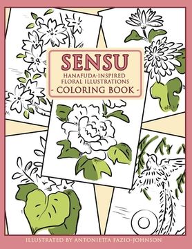 portada Sensu: Hanafuda-Inspired Floral Illustrations Coloring Book (en Inglés)