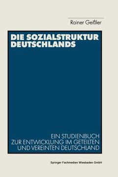 portada Die Sozialstruktur Deutschlands (in German)