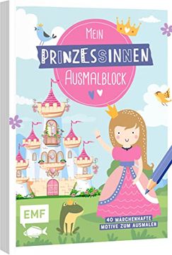 portada Mein Prinzessinnen-Ausmalblock: 40 Märchenhafte Motive zum Ausmalen (en Alemán)