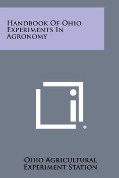 portada Handbook of Ohio Experiments in Agronomy (en Inglés)