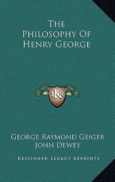 portada the philosophy of henry george (en Inglés)