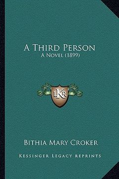 portada a third person: a novel (1899)