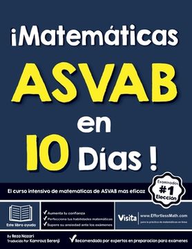 portada ¡Matemática ASVAB en 10 Días!: El curso intensivo de matemáticas de ASVAB más eficaz