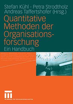 portada Quantitative Methoden der Organisationsforschung: Ein Handbuch (en Alemán)