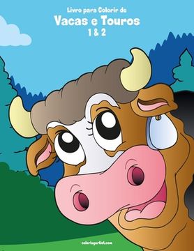 portada Livro para Colorir de Vacas e Touros 1 & 2 (en Portugués)