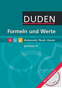 portada Formeln und Werte - Formelsammlung bis Klasse 10 (en Alemán)