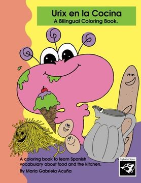 portada Bilingual Coloring Book: Urix en la Cocina.