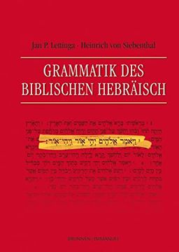 portada Grammatik des Biblischen Hebräisch (in German)