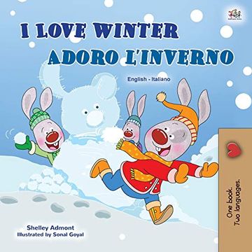 portada I Love Winter (English Italian Bilingual Children'S Book) (English Italian Bilingual Collection) (in Italian)