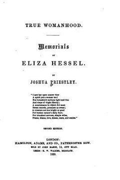 portada True Womanhood, Memorials of Eliza Hessel (en Inglés)