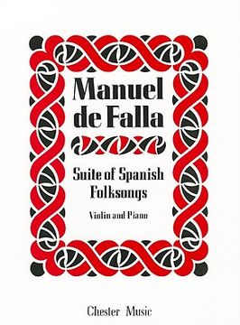 portada suite of spanish folksongs: violin and piano (en Inglés)