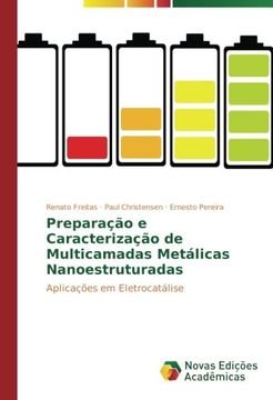 portada Preparação e Caracterização de Multicamadas Metálicas Nanoestruturadas: Aplicações em Eletrocatálise (Portuguese Edition)