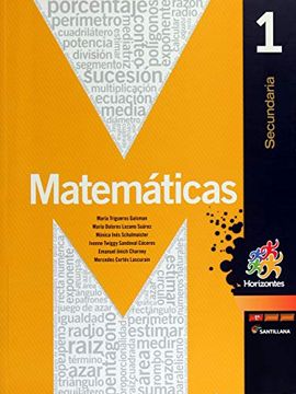 portada Matematicas 1. Horizontes Secundaria