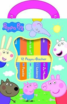 portada Peppa pig - Meine Erste Bibliothek - Bücherbox mit 12 Pappbilderbüchern - Peppa Wutz (en Alemán)