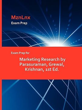 portada exam prep for marketing research by parasuraman, grewal, krishnan, 1st ed. (in English)