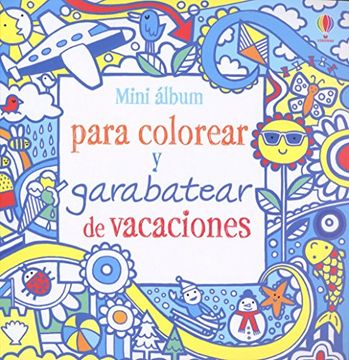 portada Mini Álbum Para Colorear y Garabatear de Vacaciones