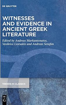 portada Witnesses and Evidence in Ancient Greek Literature (in English)