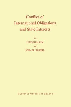 portada Conflict of International Obligations and State Interests (en Inglés)