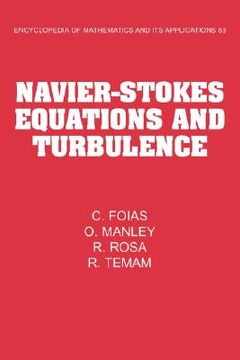 portada Navier-Stokes Equations and Turbulence Hardback (Encyclopedia of Mathematics and its Applications) (en Inglés)