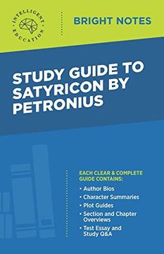 portada Study Guide to Satyricon by Petronius (Bright Notes) (in English)