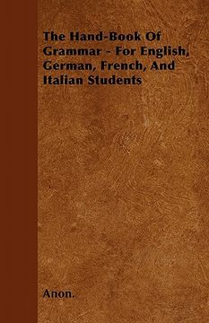 portada the hand-book of grammar - for english, german, french, and italian students