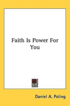 portada faith is power for you (en Inglés)